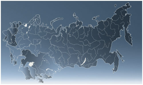 The major facilities built by the projects or with the participation<br> of Gidrospetsproekt in Russia, CIS and Baltic States